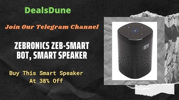 Zebronics Zeb-Smart Bot, Smart Speaker | Best Speaker With IR Remote | Amazon Best Offers