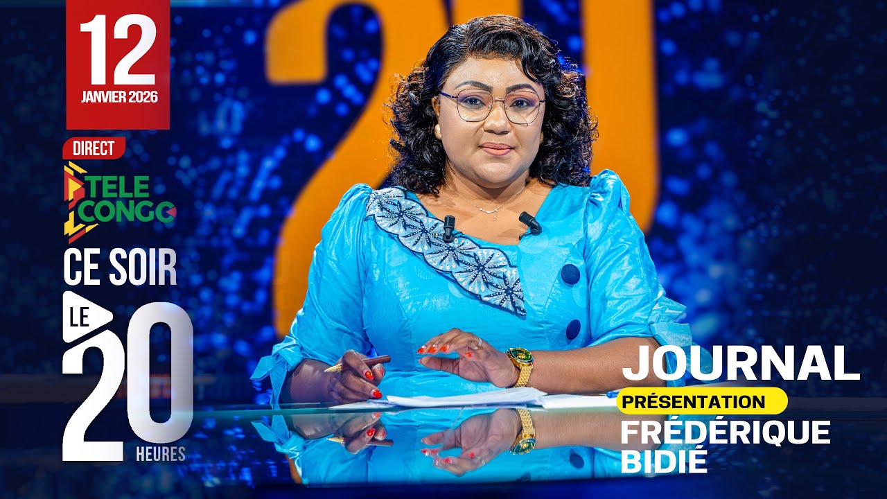 🔴 Direct JOURNAL DU 20H DU 12 JANVIER 2026 AVEC FRÉDÉRIQUE  BIDIÉ  
