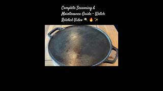 Cast Iron Tawa Seasoning &amp; Maintenance | Easy Guide @SonisFlavorLab  #shorts #ytshorts #trending