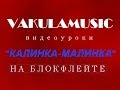 Калинка-Малинка на блокфлейте.