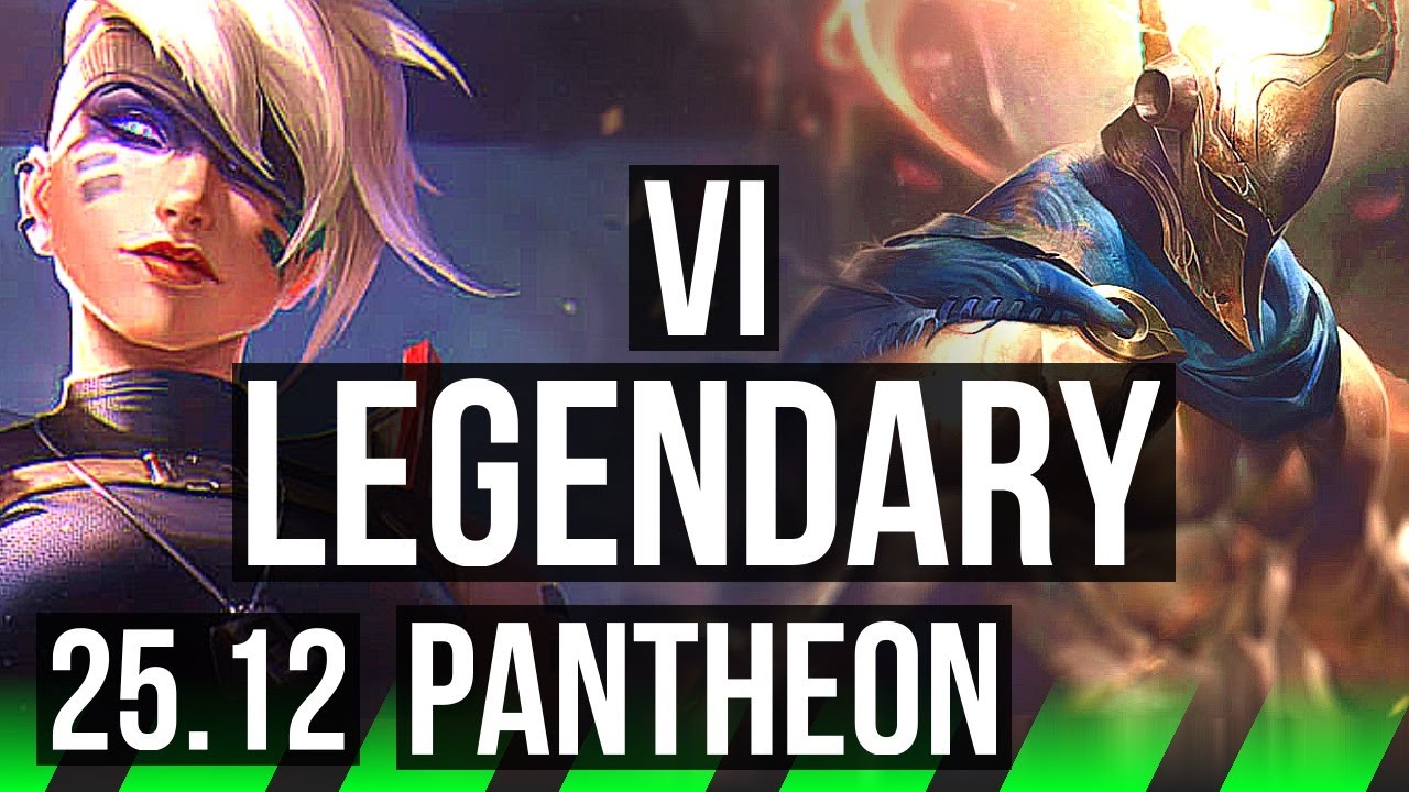 VI vs PANTHEON (JGL) | 37k DMG, Legendary | KR Grandmaster | 25.12