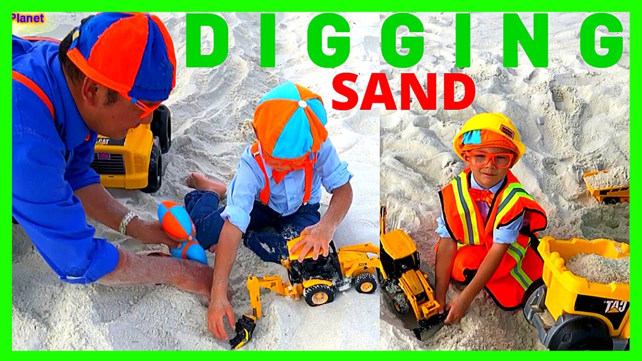 SKID STEER/EXCAVATOR/DUMP TRUCKS for Toddler/Children! Blippi's fan