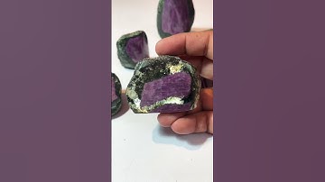 Natural ruby zoisite is believed to radiate positive  attract joy,positive energy #rubystone #gems