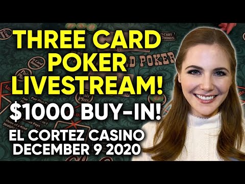 LIVE: Three Card Poker!! $1000 Buy-in!!
