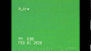 [AESTHETIC] VHS Vintage Green screen effect | FREE Link 4K!