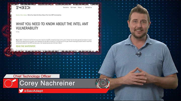 Protect Your System from the Intel AMT Vulnerability