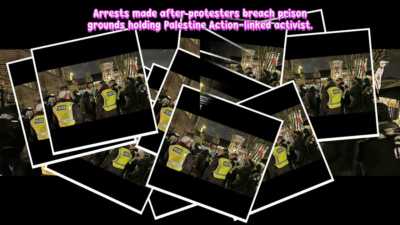 Arrests made after protesters breach prison grounds holding Palestine Action-linked activist