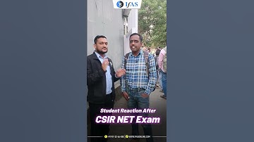 Student Reaction After CSIR NET Exam | Which Part was Difficult ?