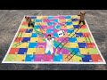 सांप सीडी गेम - Loser Will Eat Jolo Chips - Snakes And Ladders Challenge