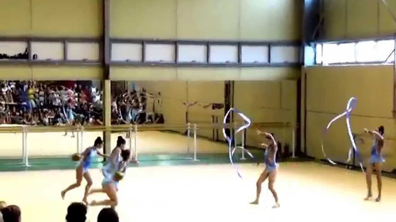 Greece's Rhythmic Gymnastics Team 2014-Open Practice 3 BALLS/2 RIBBONS Sept 20th,2014
