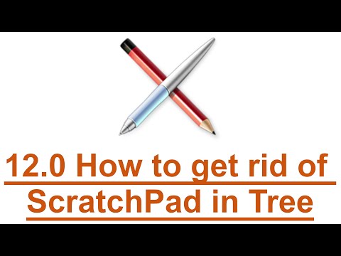 12.0 How to get rid of ScratchPad in Tree | WikidPad | Davos Video