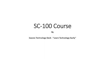 SC 100 Introduction and course agenda || Lecture 1 || Cybersecurity Architect || Microsoft Cloud