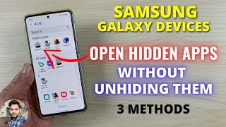 Samsung Galaxy Devices : How To Open Hidden Apps Without Unhiding Them