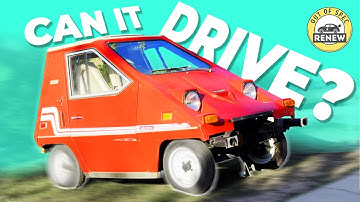 Testen van de CommutaCar uit de jaren 70 - Eerste rit