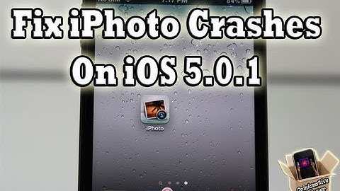 iPhoto501fix: How To Fix iPhoto Crashes On iOS 5.0.1 iPhone, iPod Touch and iPad