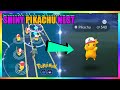 SHINY ASH HAT PIKACHU IN POKEMON GO! WORLDS BIGGEST SHINY PIKACHU NEST