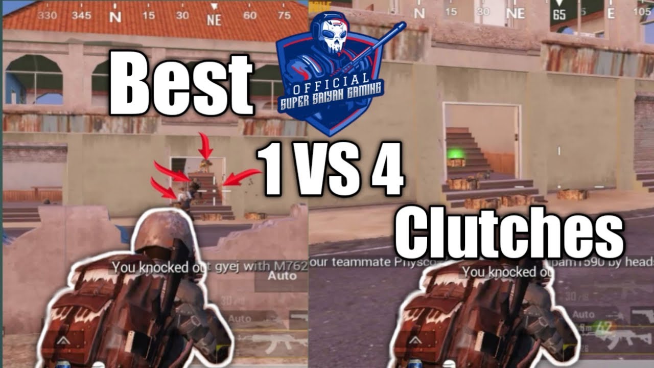 BEST 1 VS 4 CLUTCHES : PUBG MOBILE - YouTube