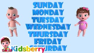 Sunday Monday | Kidsberry Nursery Rhymes & Baby Song Resimi