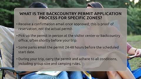 What Is The Backcountry Permit Application Process For Specific Zones? - Exploring Campgrounds