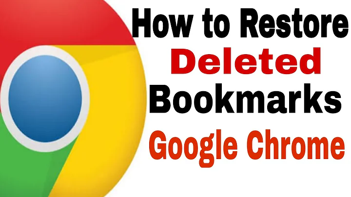 How to recover deleted bookmarks from Chrome