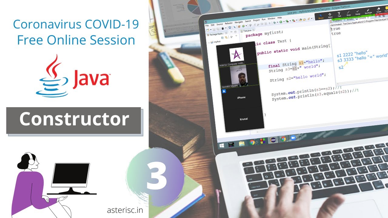 Constructor in Java Session in COVID-19 (Free Online Session) HINDI ...