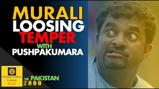 Have you seen Muralitharan this angry ever? Pushpakumara drops 2 Yousuf catches in a hurry in 2000