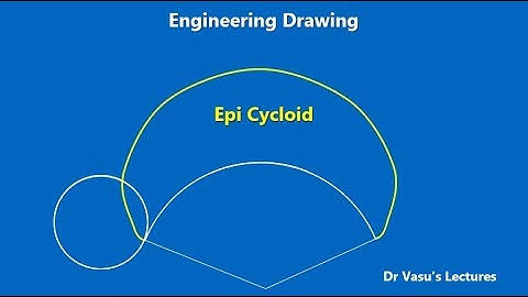 09 B Epi Cycloid | Tangent and Normal | Cycloidal Curves | Engineering Drawing
