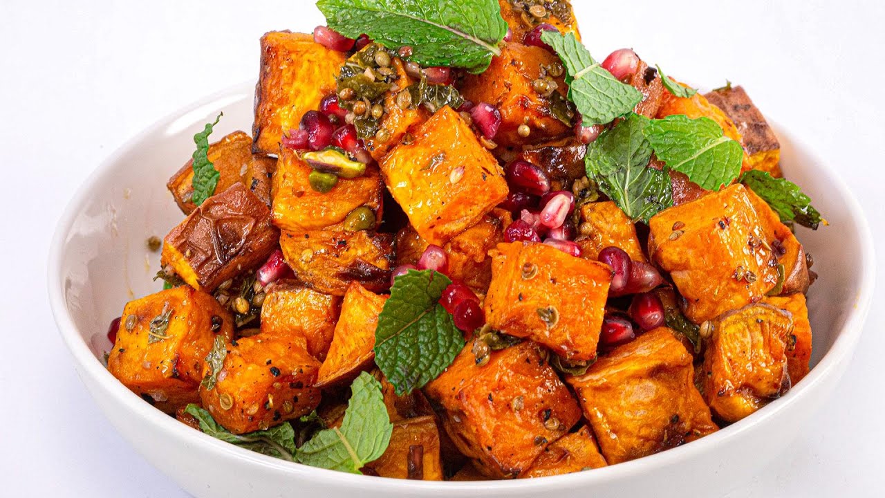 How To Make Roasted Sweet Potatoes With Coriander Vinaigrette by Gail Simmons | Rachael Ray Show