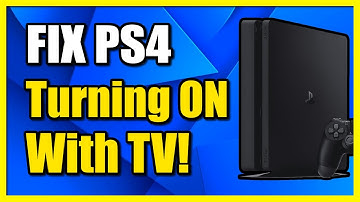How to STOP PS4 Turning On with TV Randomly (Fast Method)