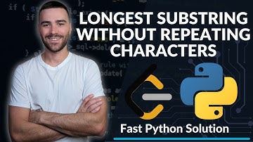Longest Substring Without Repeating Characters | Leetcode Problem | Fast Python Solution