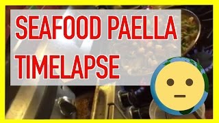 Seafood Paella Recipe with Saffron Rice, Shrimp, and Vegetables