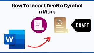 How To Insert Drafts Symbol In Word