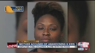 Mom accused of leaving six kids home alone with no food; baby found wondering street