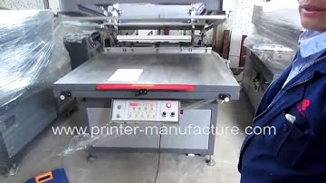 Large Size Tilted-Arm Flat Bed Screen Printing Machine
