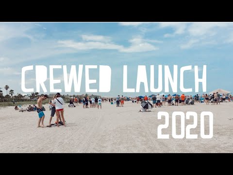 CREWED LAUNCH SPACEX NASA WATCHING FROM CAPE CANAVERAL BEACH 2020🚀