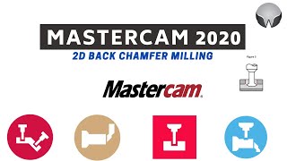 Mastercam 2020 2D Back Chamfer by Using Dove Mill Cutter