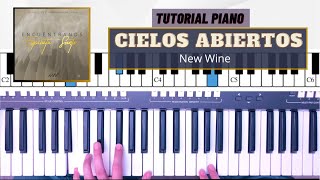 Vignette de la vidéo "Cielos Abiertos - New Wine || Tutorial Piano"