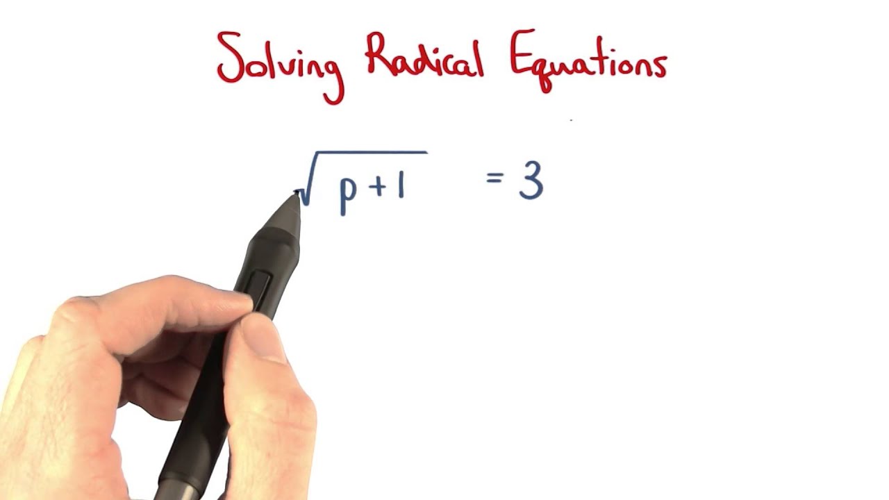 Solving Radical Equations - Visualizing Algebra - YouTube
