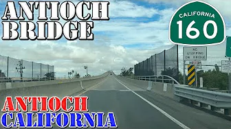 Antioch Bridge - Antioch - California - 4K Infrastructure Drive