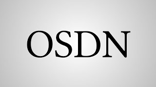 What Does "OSDN" Stand For?