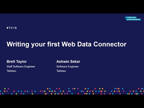 Write your first Web Data Connector