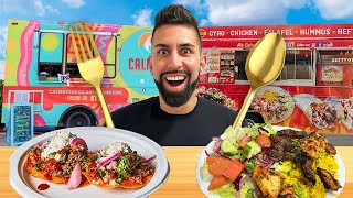 Eating ONLY Food Trucks For 24 HOURS!!