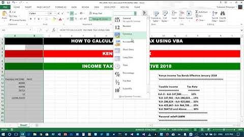 How To Calculate Income Tax  using VBA