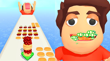 Pancake Run in All Levels Gameplay Walkthrough iOS,Android New Trailer Update Mobile Game #1
