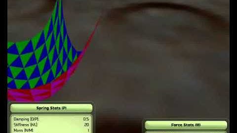 Grid of Particles Connected by Springs - Cloth
