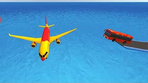 Impossible Bus Stunt Driving । Red Color Bus । Android Gameplay । Bus Games । Best Android Games ।