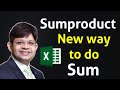 Sumproduct formula in excel| Excel Sumproduct formula with Example