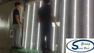 2.5x5m Automatic Double Glazing Line  Installation In Customer Factory