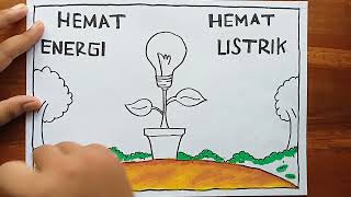 cara mudah membuat poster hemat energi