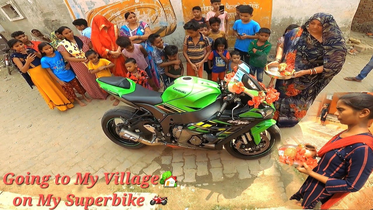 Going to My Village🏡on My Superbike🏍To Surprise my Mom and Grandfather|Emotional|Z900 Rider